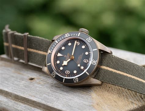 tudor bracelet clip leather bronze|tudor black bay straps.